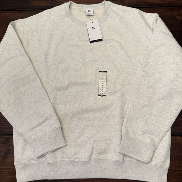 Nike Lab Solo Swoosh Fleece Crewneck Sweatshirt - Picture 1 of 4